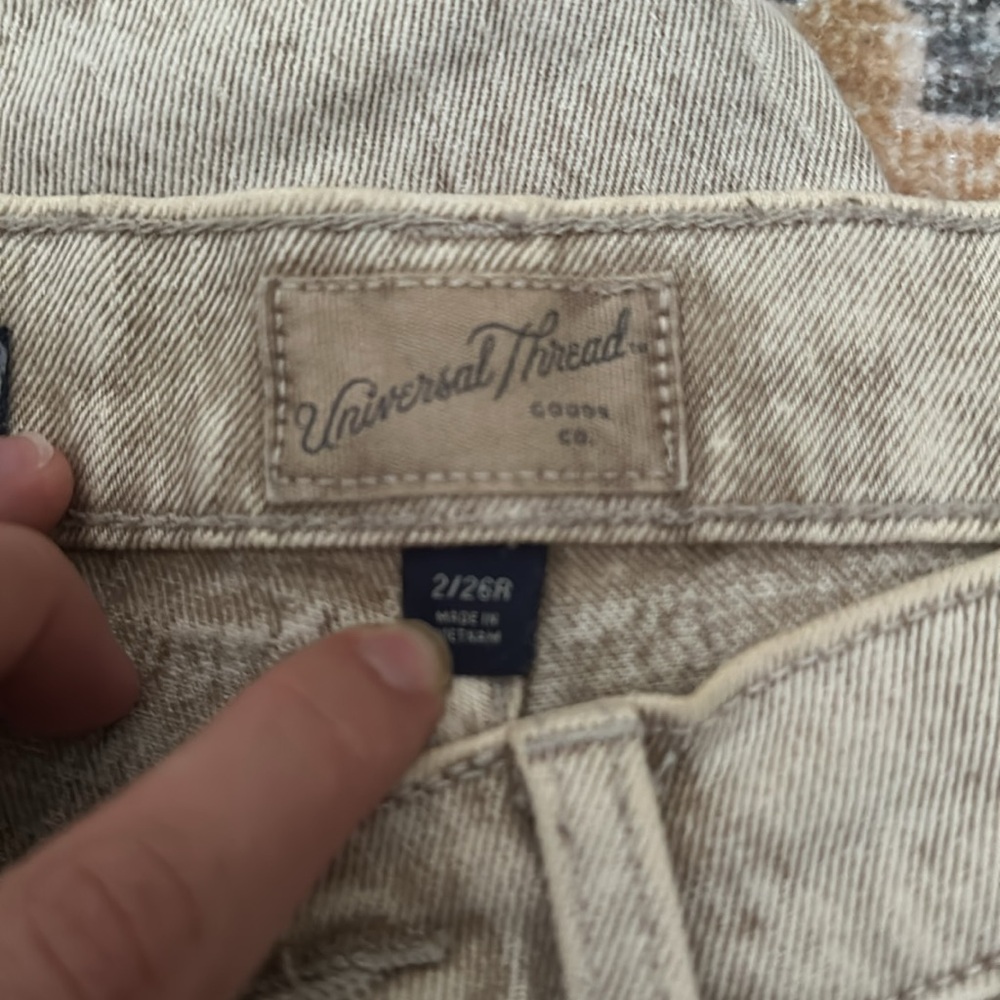 Universal Thread High Rise Jeans - Light Tan - Picture 3 of 5